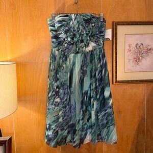 geisha designs pleated strapless dress Geisha Designs Strapless Cutout Maxi Dress